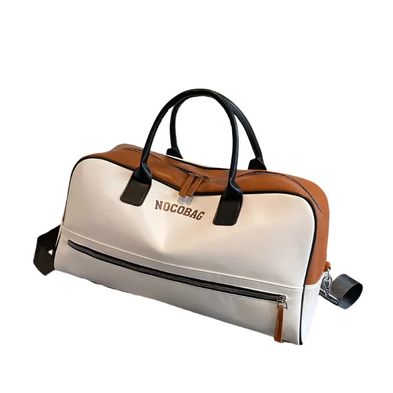 Amelia | Vintage PU Leather Overnight Garment Weekender Duffle Bag