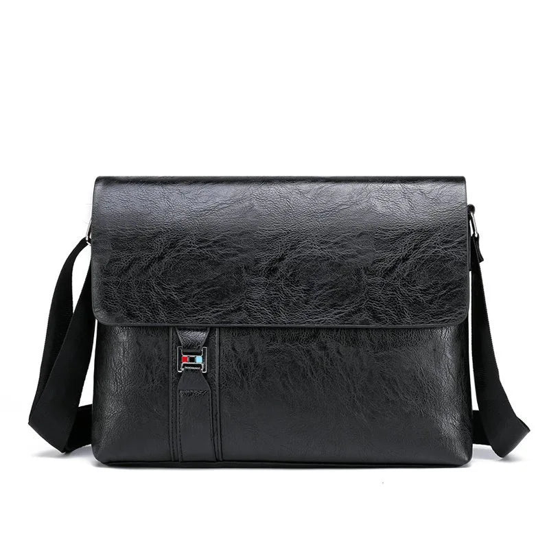 Jack | Men's Simple Large Capacity Leather Crossbody Messenger Sling Bag