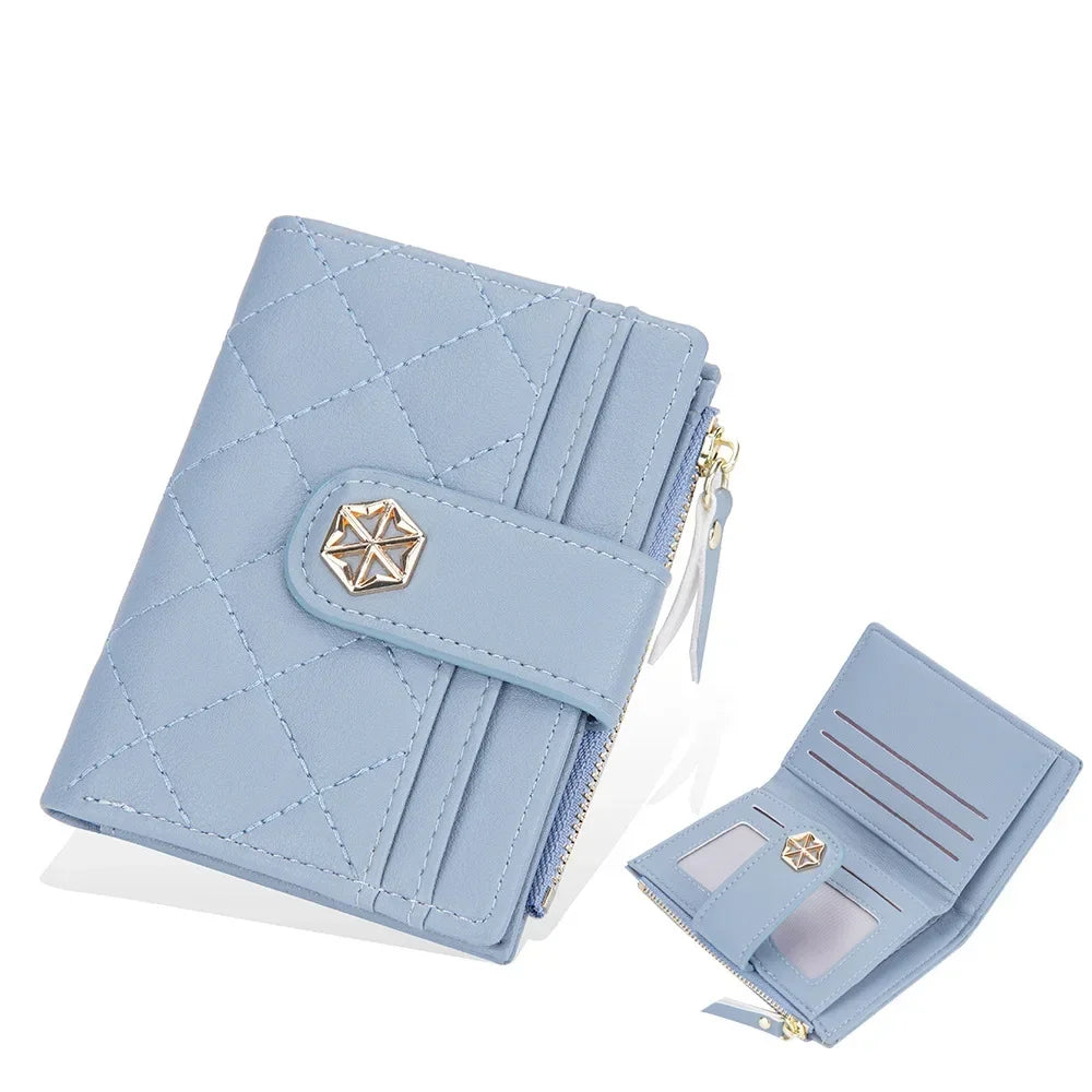 Women's Leather Travel Wallet with RFID Protection