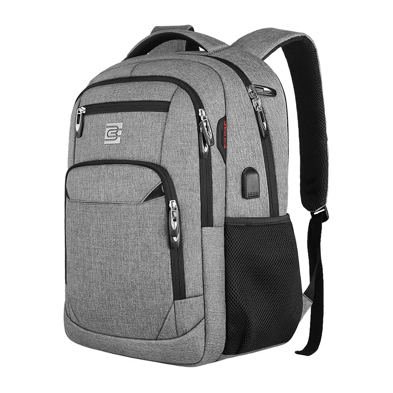 Slim Business Laptop Travel Hiking Backpack with USB Port