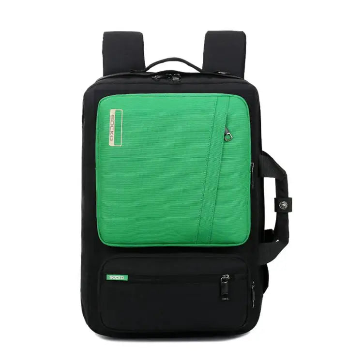 Shockproof Convertible Large Travel Hiking Laptop Backpack