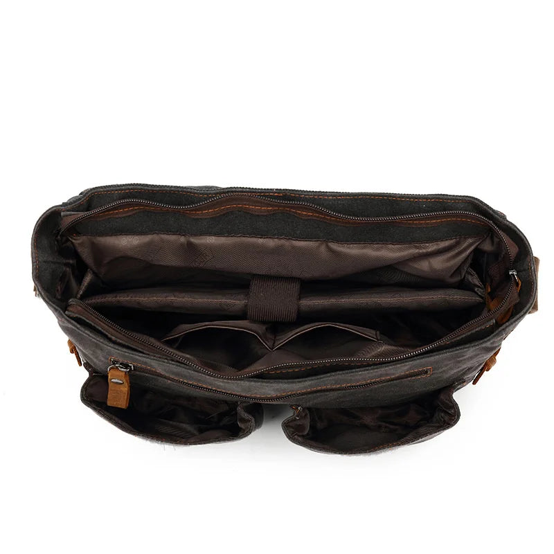 Ethan | Waterproof Canvas Crossbody Messenger Bag