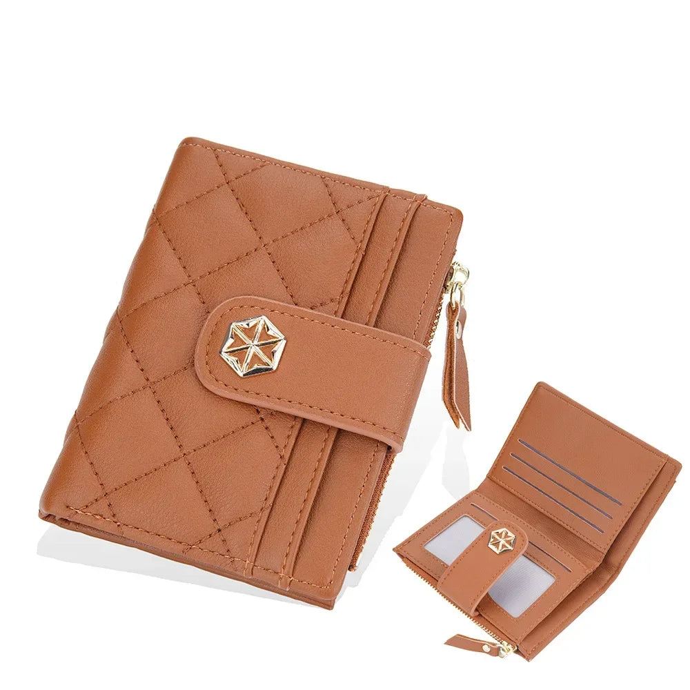 Women's Leather Travel Wallet with RFID Protection