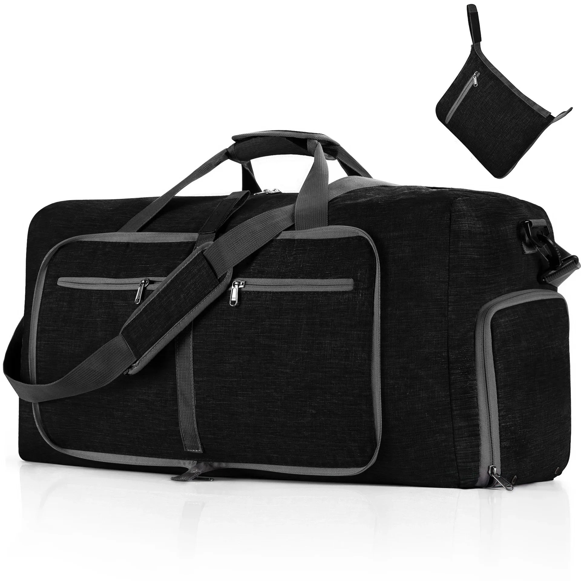 Luca | Foldable 65L Sports Travel Garment Duffle Bag with Shoe Compartment