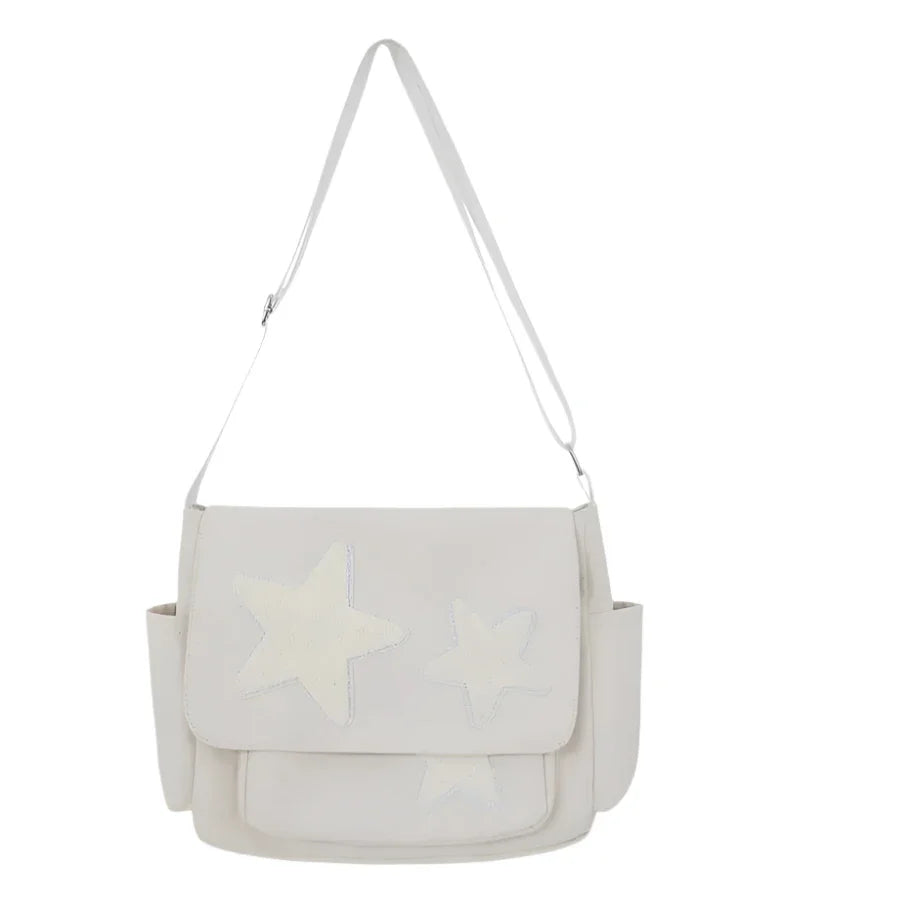 Zara | Women's Star Grunge Crossbody Messenger Bag