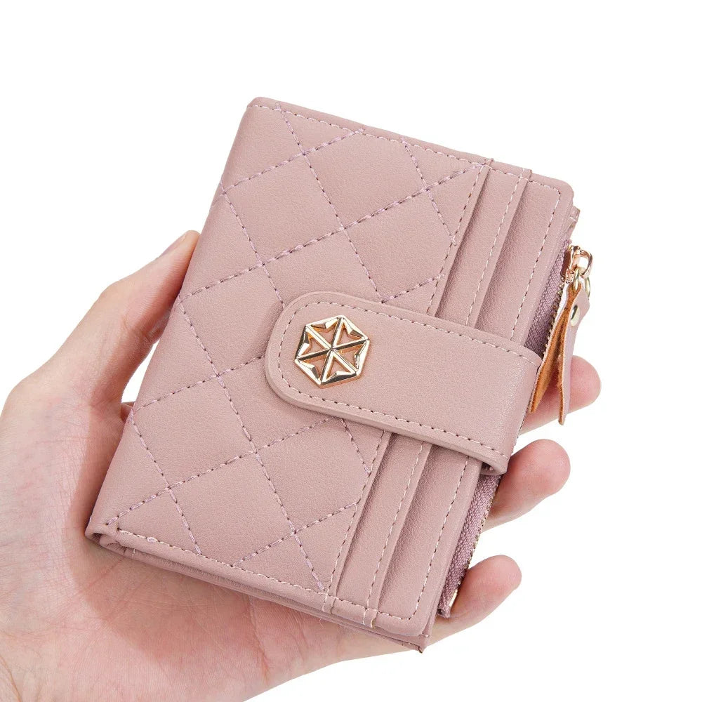 Women's Leather Travel Wallet with RFID Protection