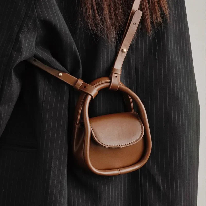 Emma | Women's Mini Vintage Crossbody Sling Saddle Bag