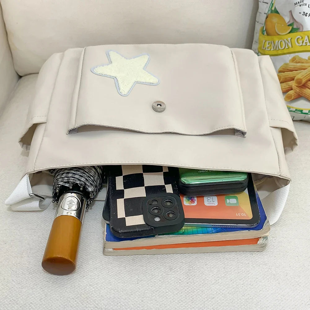 Zara | Women's Star Grunge Crossbody Messenger Bag