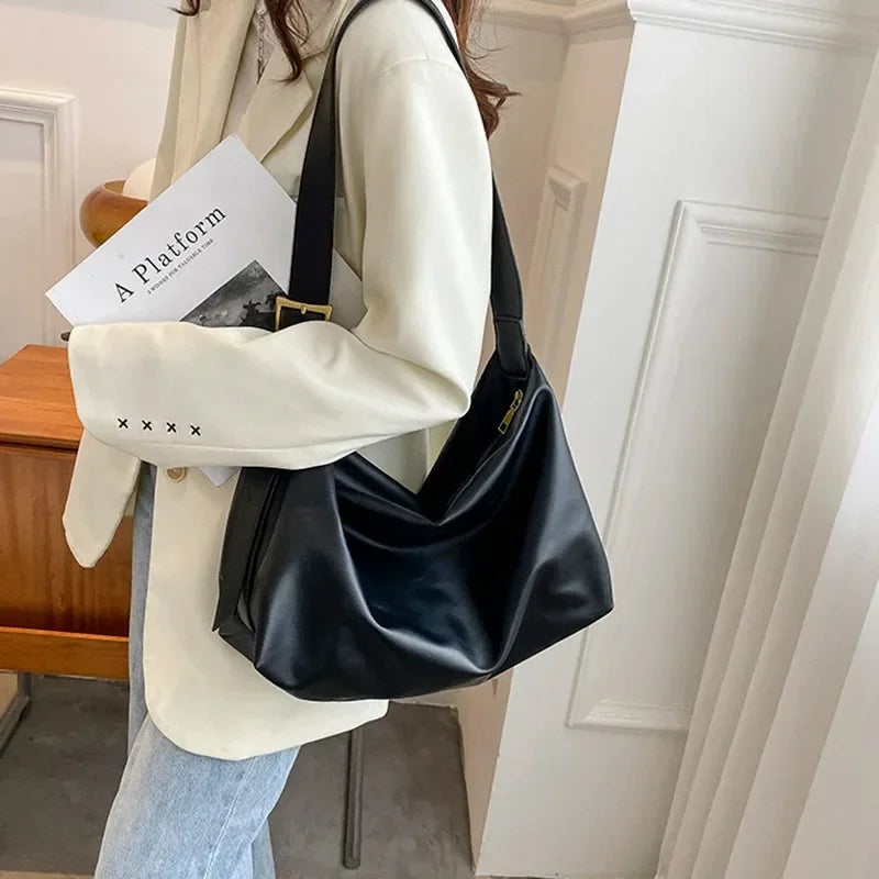 Clara | Women's Casual Genuine Leather Large Crossbody Messenger Tote Bag