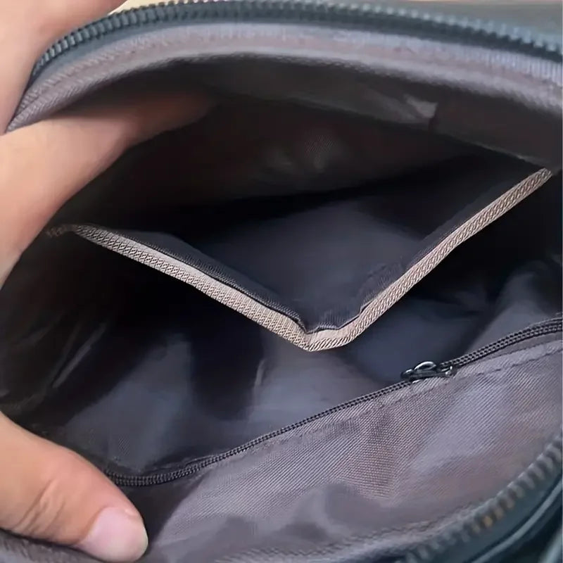 Kevin | Men's PU Leather Small Crossbody Messenger Bag