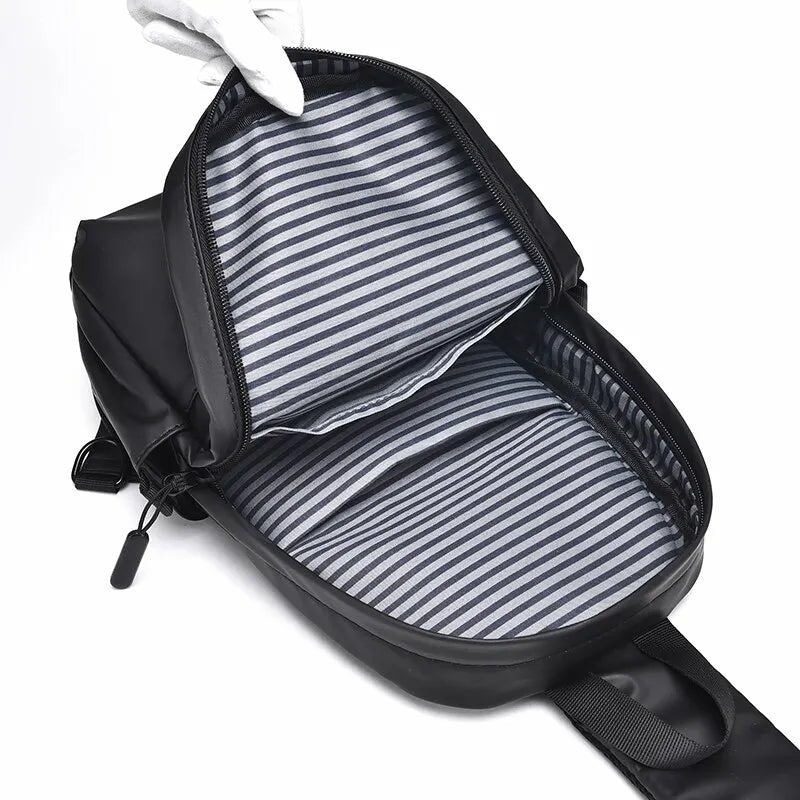 Men's Waterproof Anti-Theft Crossbody Sling Travel Bag