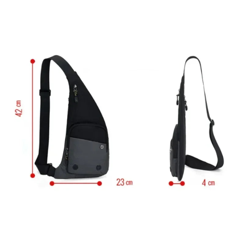 Oliver | Men's Small Slim Waterproof Canvas Crossbody Sling Bag
