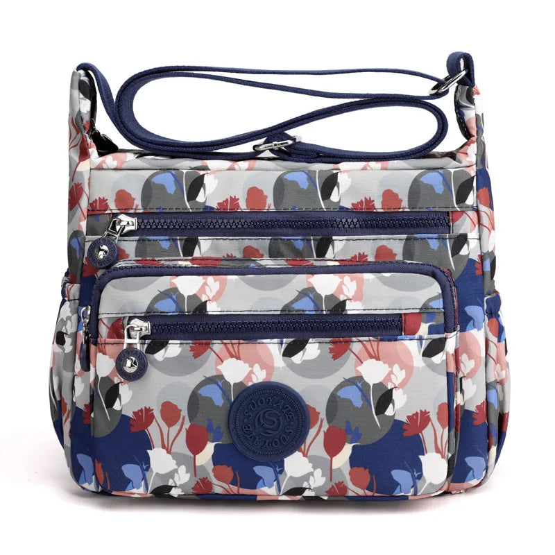 Mia | Women's Large Waterproof Nylon Crossbody Messenger Travel Bag