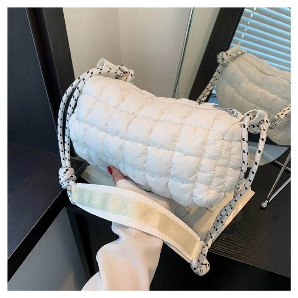 Thea | Women's Quilted Nylon Waterproof Crossbody Messenger Travel Bag