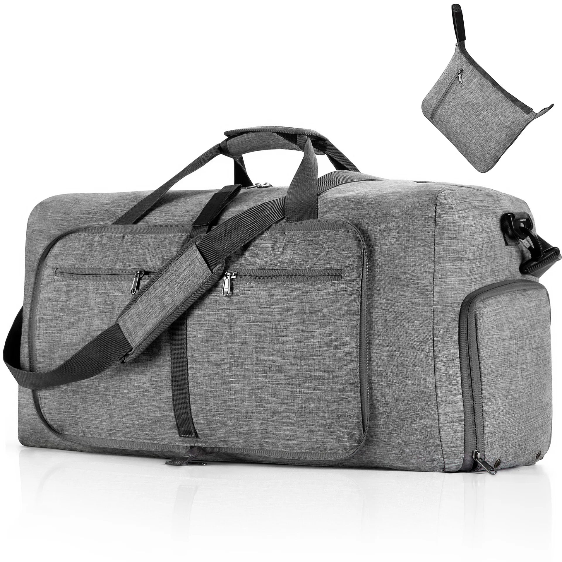 Luca | Foldable 65L Sports Travel Garment Duffle Bag with Shoe Compartment