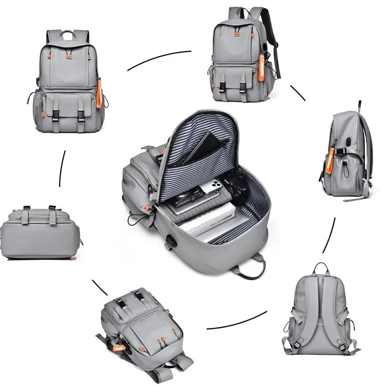 Harrison | Men's Waterproof Large Laptop Travel Backpack with USB Port