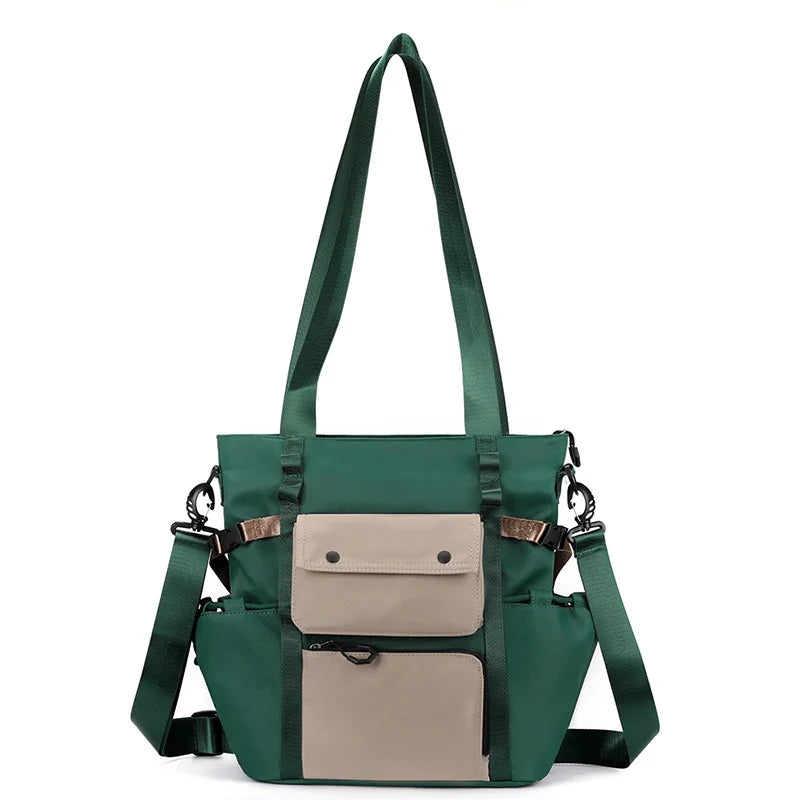 Lydia | Women's Lightweight Canvas Multi-Pocket Crossbody Messenger Bag