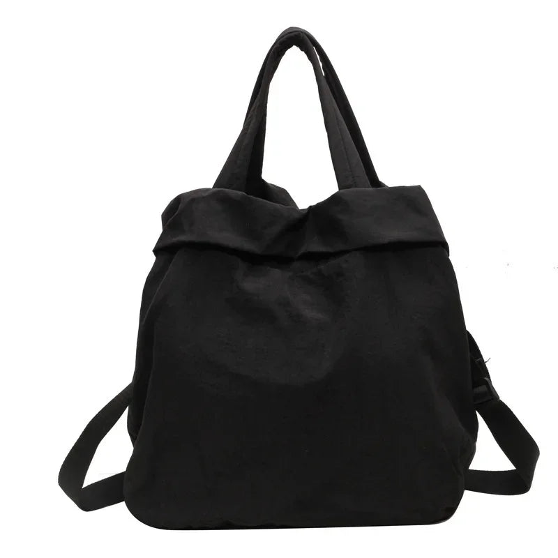 Women's Large Capacity Multi-Pocket Nylon Crossbody Messenger Tote Handbag