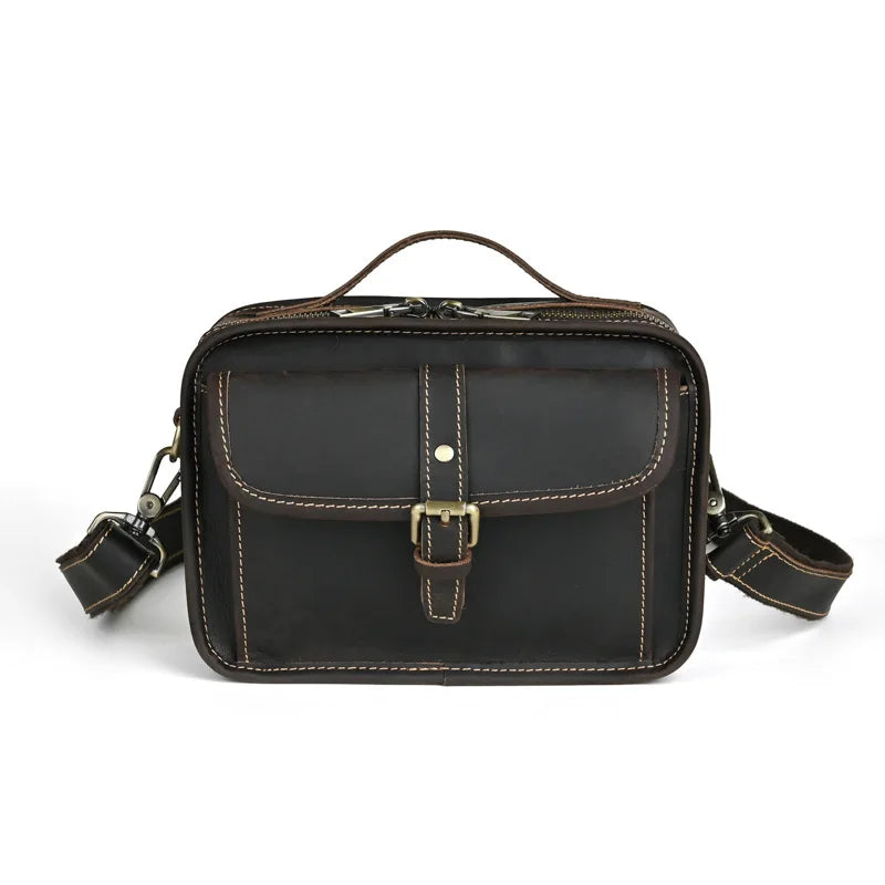 Henry | Men's Retro Leather Small Crossbody Messenger Handbag