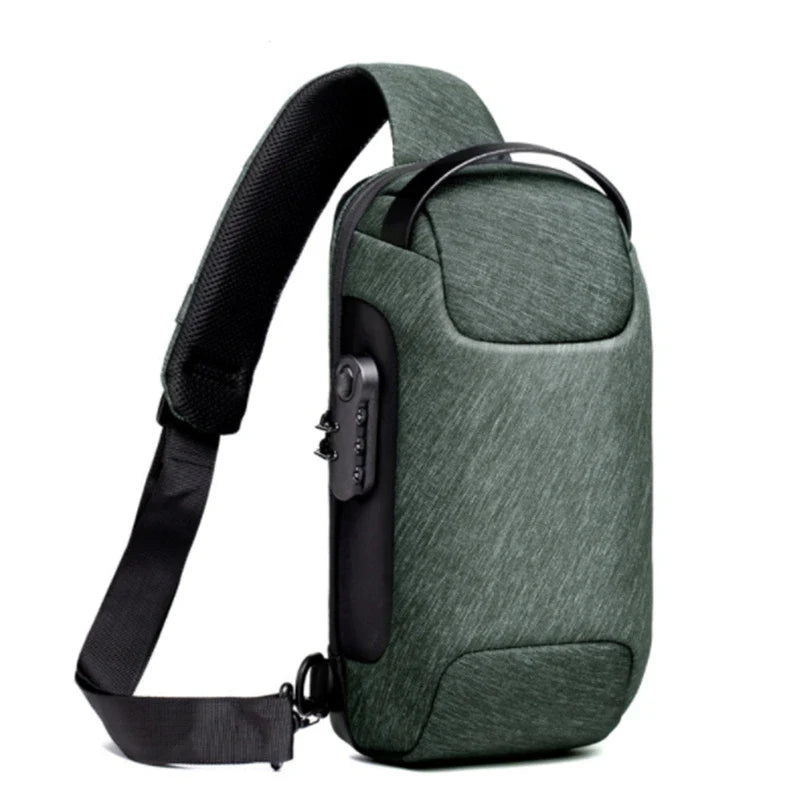 Men's Anti-Theft Large Crossbody Sling Travel Bag
