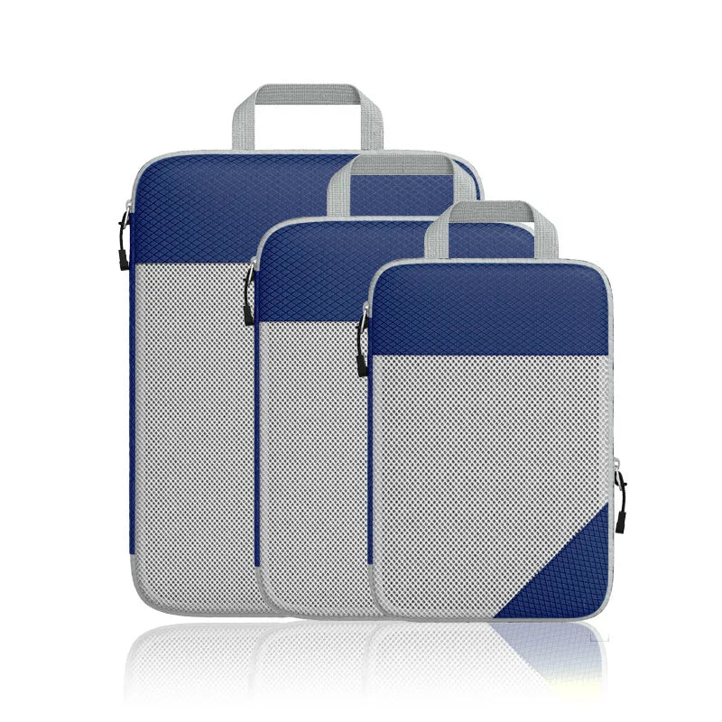 Sophia | 3-Piece Set Expandable Compression Packing Cubes for Travel & Luggage Organisation