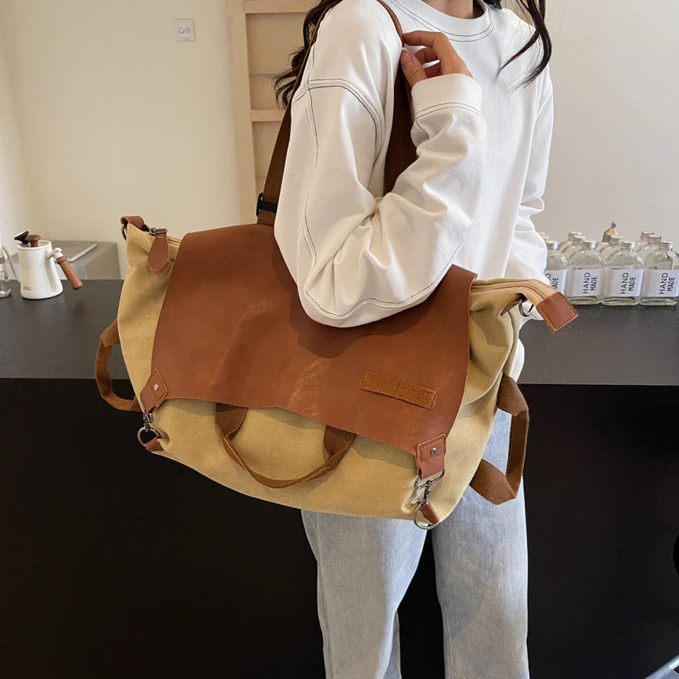 Clara | Women's Retro Canvas Large Capacity Crossbody Messenger Bag