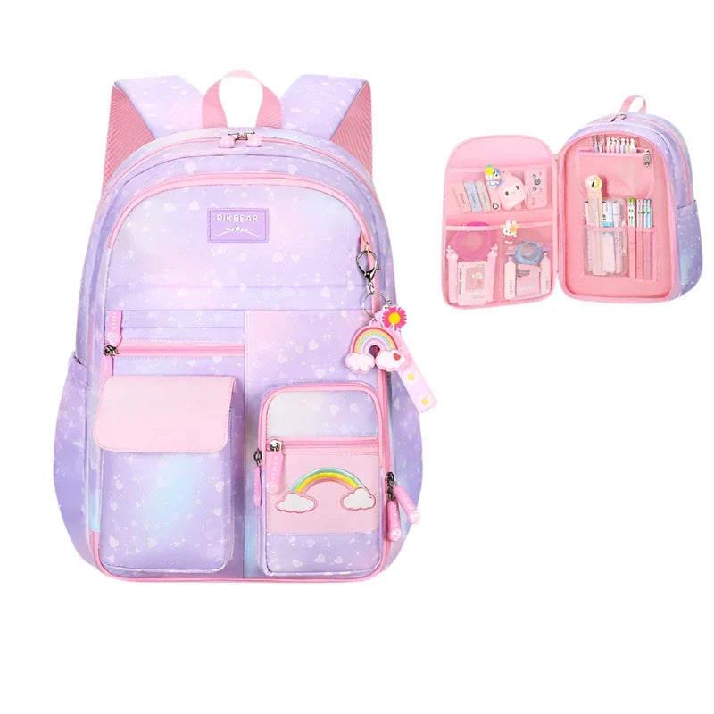 Lily | Kids Colourful School Travel Laptop Backpack
