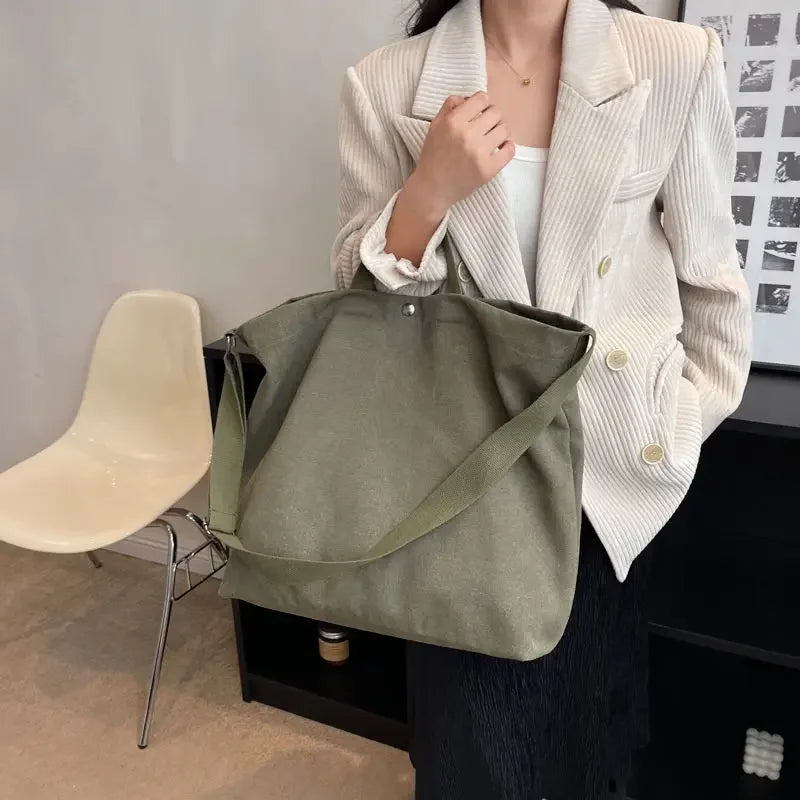 Emma | Women's Versatile Canvas Crossbody Messenger Tote Bag