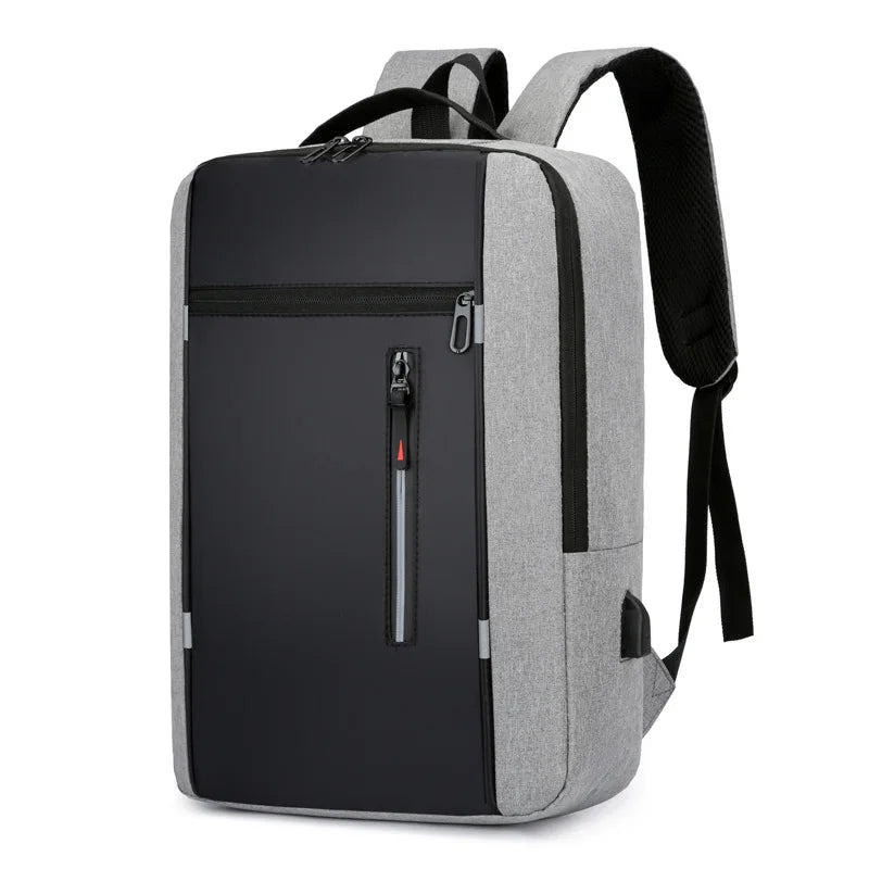 Parker | Men's Lightweight Nylon Large Travel Rucksack Laptop Backpack with USB Charging Port