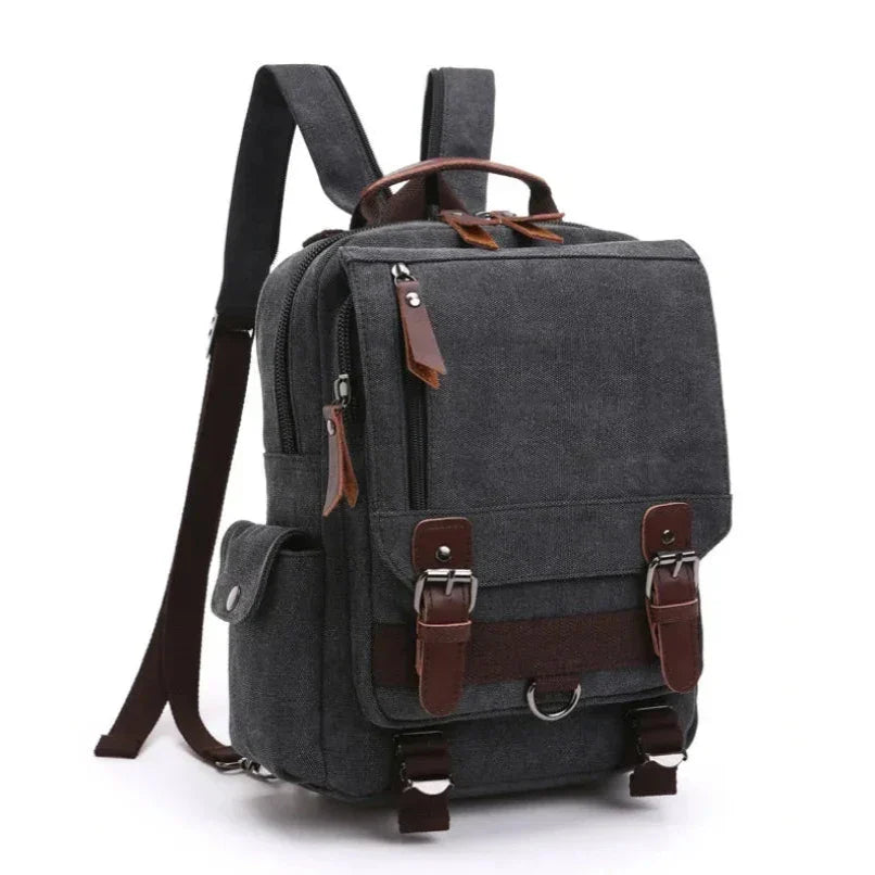 Leo | Men's Vintage Canvas Multi-Functional Large Travel Backpack