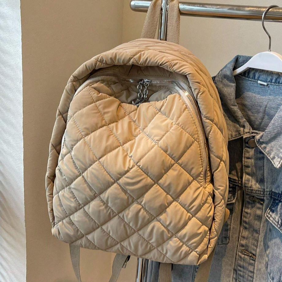 Luna | Women's Quilted Puffer Large Backpack
