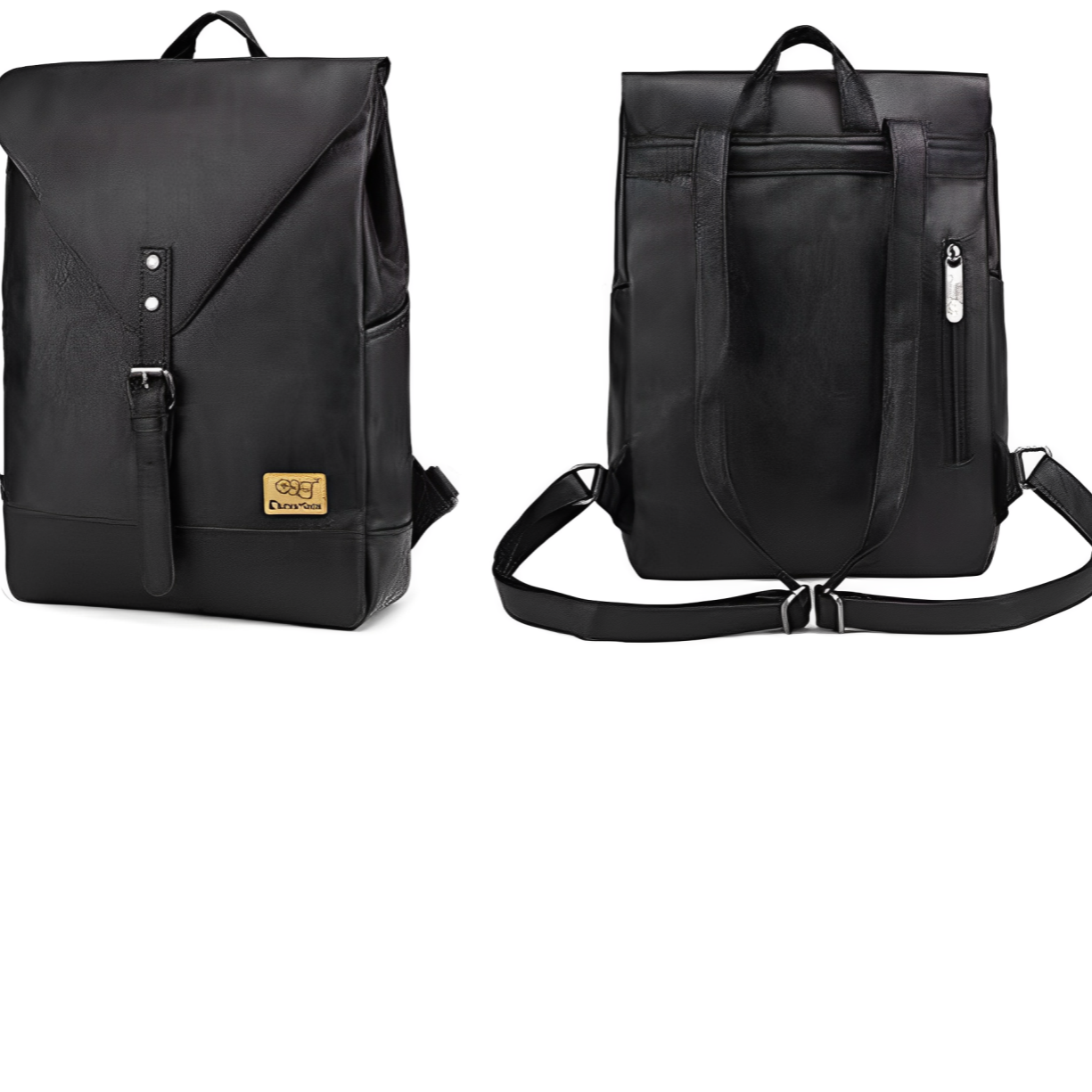 Leo | Men's Vegan Leather Carry On Travel Laptop Backpack
