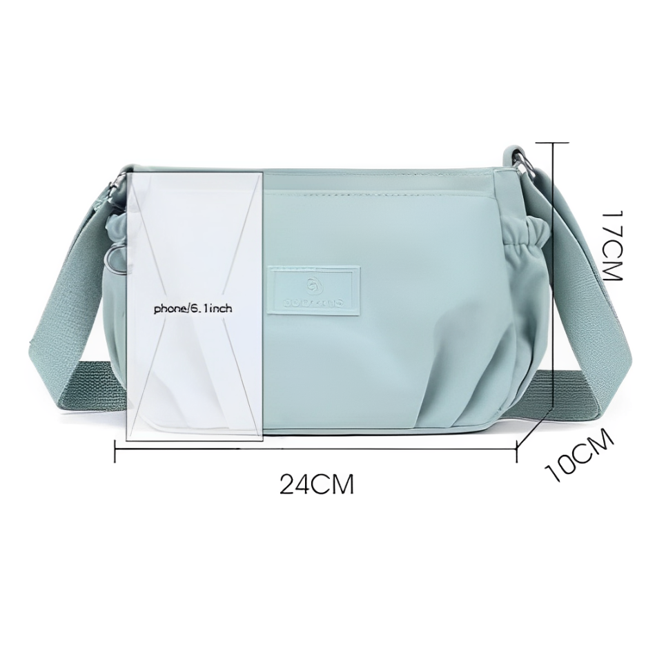 Ava | Women's Nylon Multi-Pocket Crossbody Messenger Bag