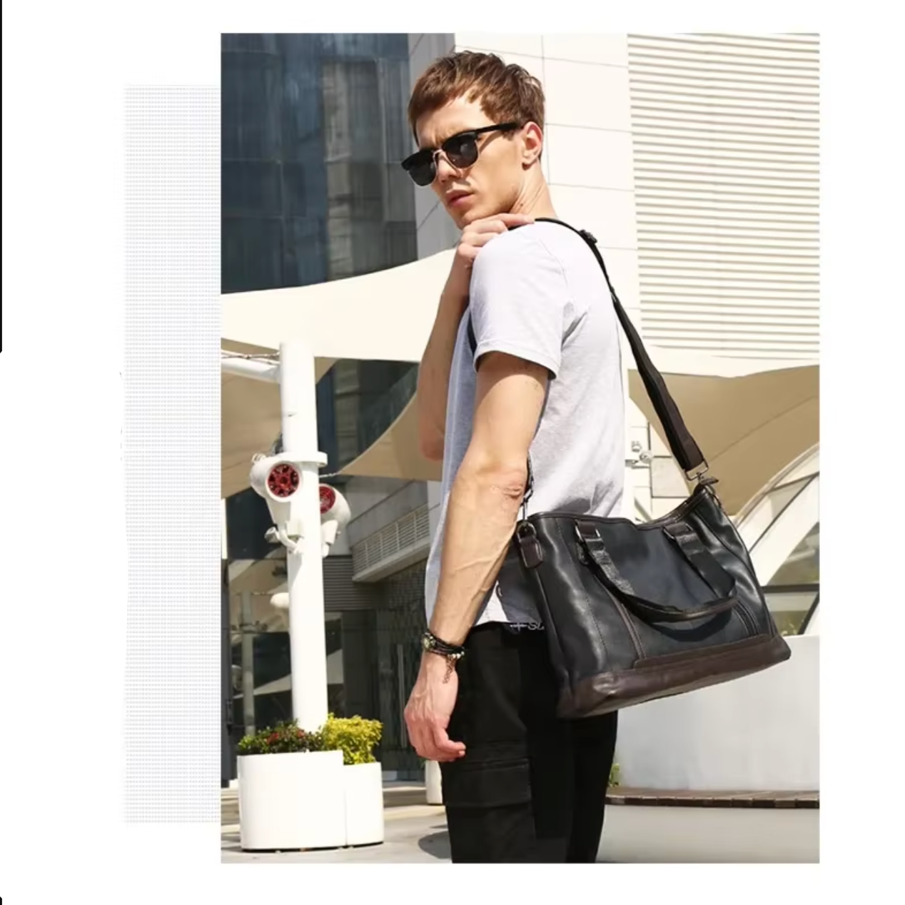 Logan | Stylish Men’s PU Leather Travel Crossbody Messenger Bag