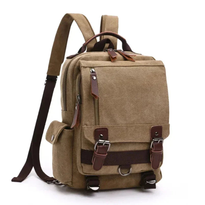 Leo | Men's Vintage Canvas Multi-Functional Large Travel Backpack