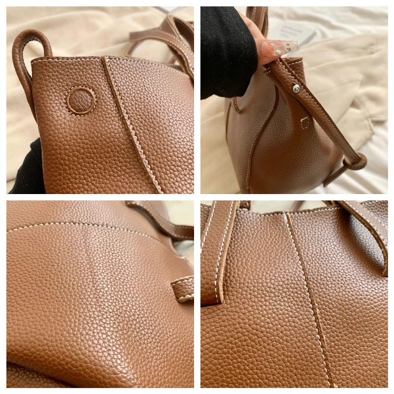 Women's Vintage Structured Design Shoulder Bag