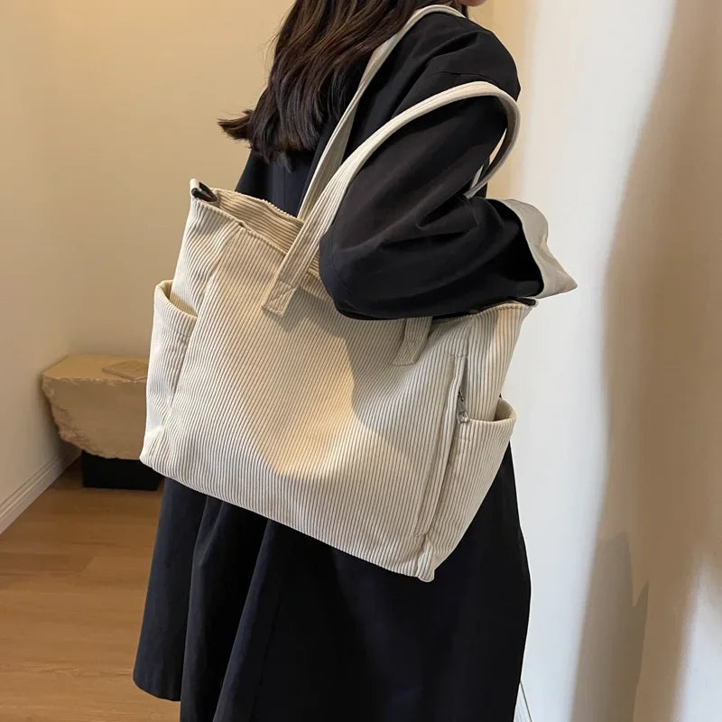 Women's Corduroy Crossbody Travel Bag