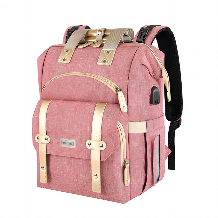 Grace | Women's Oxford Fabric Large Travel Laptop Backpack with USB Charging Port