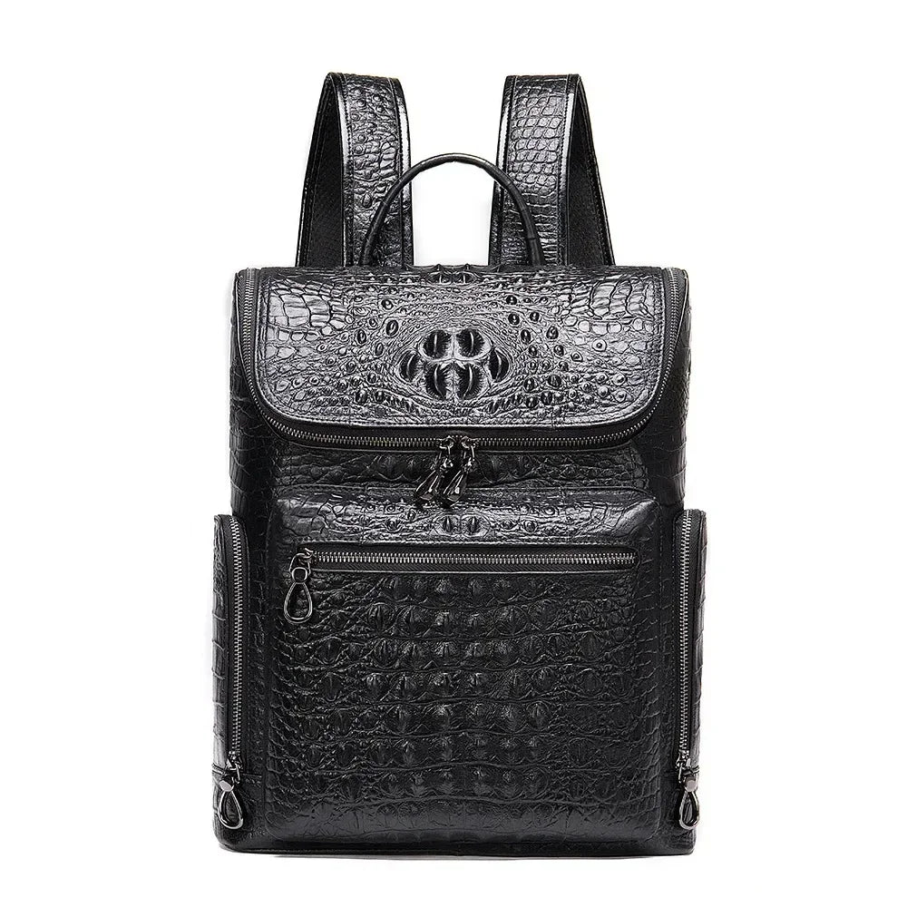 Maxwell | Men's Large Capacity Genuine Leather Business Travel Laptop Backpack