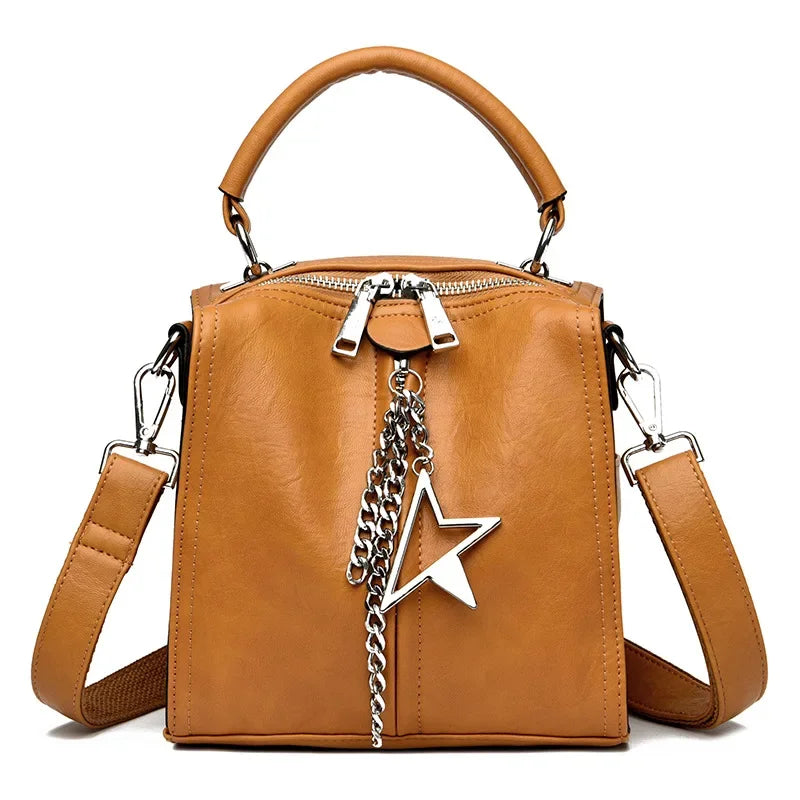 Stella | Vintage Leather Women's Travel Backpack