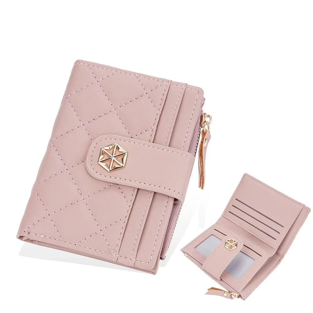 Women's Leather Travel Wallet with RFID Protection