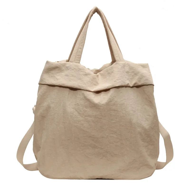 Women's Large Capacity Multi-Pocket Nylon Crossbody Messenger Tote Handbag