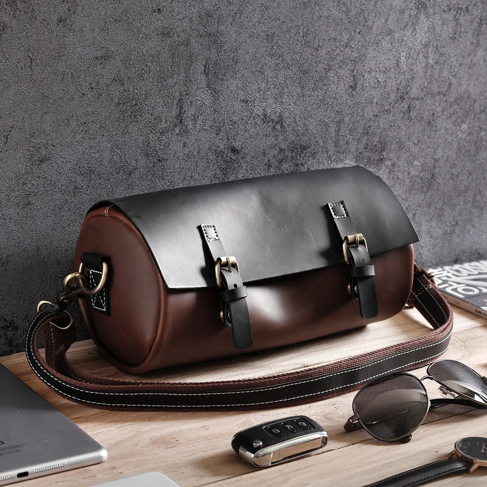 Men's Durable Drawstring Crossbody Messenger Bag