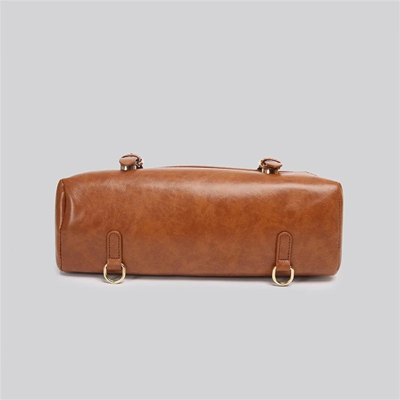 Women's Vintage Leather Convertible Crossbody Handbag