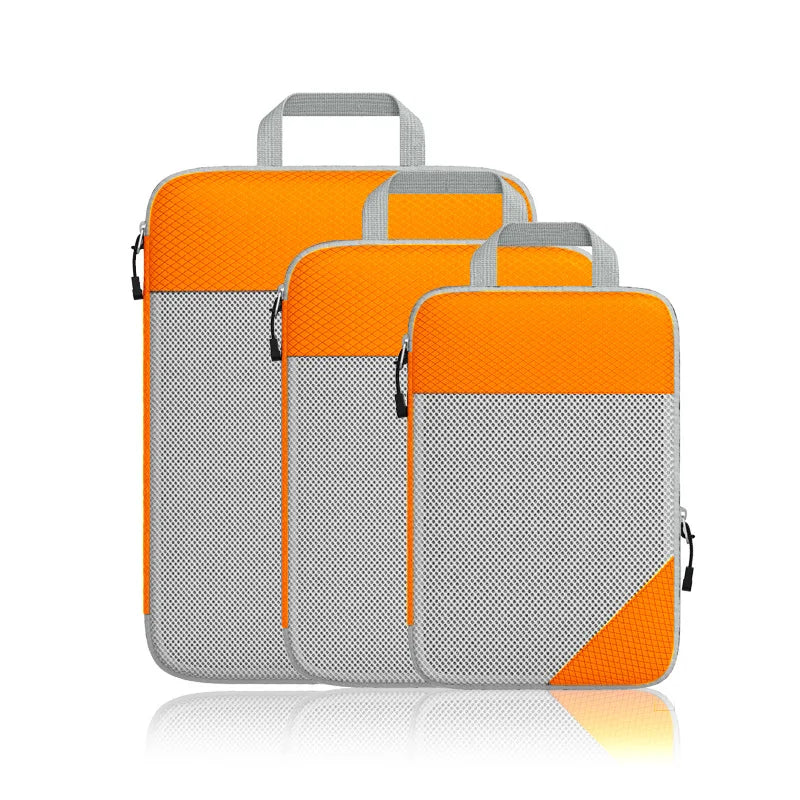 Sophia | 3-Piece Set Expandable Compression Packing Cubes for Travel & Luggage Organisation