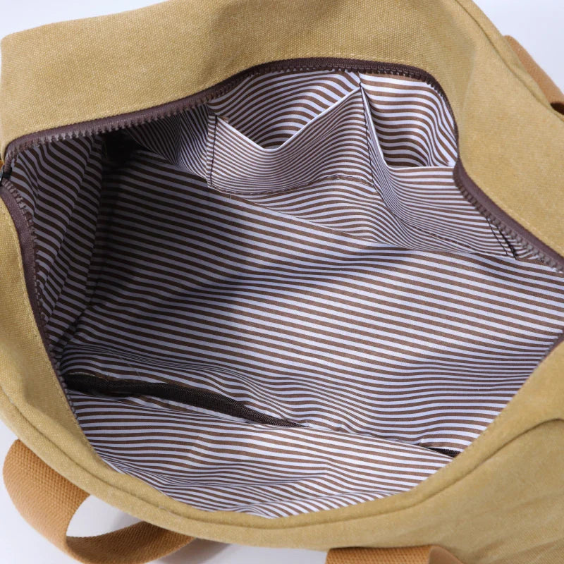 Noah | Men's Vintage Canvas Large Travel Crossbody Messenger Tote Bag