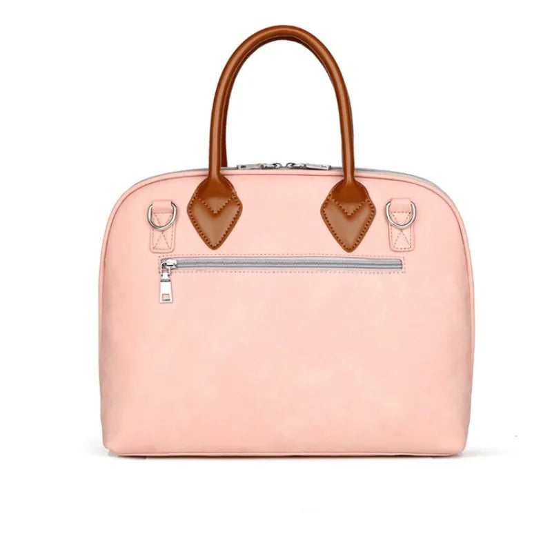 Women's PU Leather Travel Crossbody Messenger Tote Handbag