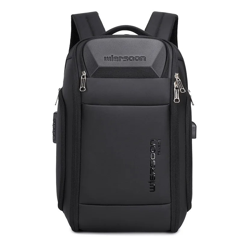 Logan | Men's Large Capacity Travel Hiking Rucksack Laptop Backpack with USB Charging Port