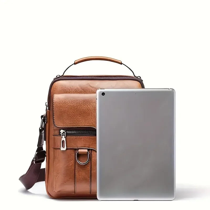 Kevin | Men's PU Leather Small Crossbody Messenger Bag