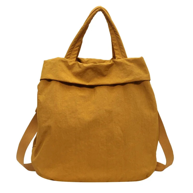 Large Capacity Multi-Pocket Nylon Crossbody Messenger Tote Handbag